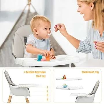 5-in-1 HONEY JOY High Chair - Safe & Versatile Design