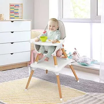 5-in-1 HONEY JOY High Chair - Safe & Versatile Design