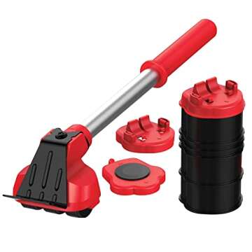 Heavy Duty Furniture Lifter with 4 Sliders for Easy Moving, Appliance Roller Suitable for Sofas, Cou...