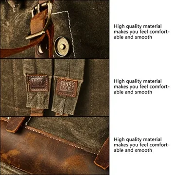 Stylish Waxed Canvas 15.6" Backpack for Men and Women