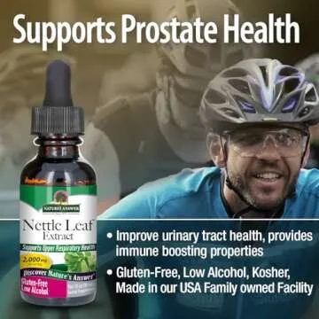 Nature's Answer Nettle Leaf with Organic Low Alcohol 1 Fluid Ounce | Herbal Supplement | Helps Promote Immune Health | Non-GMO, Kosher, Gluten-Free