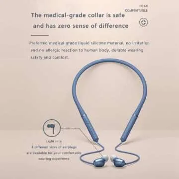 Bluetooth 5.0 Wireless Neckband Headphones, CVC 8.0 Active Noise Canceling Sports IPX4 Waterproof in-Ear HiFi Stereo Headset with Mic, 8 Hours Battery Life,Green