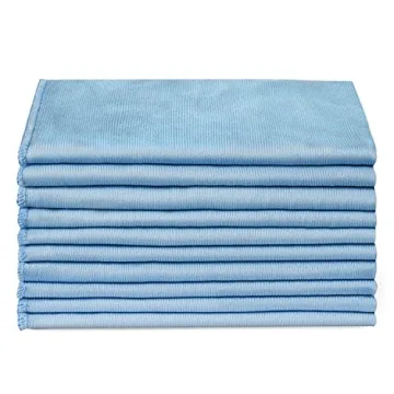 Zflow Microfiber Glass Cleaning Cloths Streak Free Lint Free