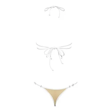 YAUASOPA Handmade Sequins Bikini Set for Summer
