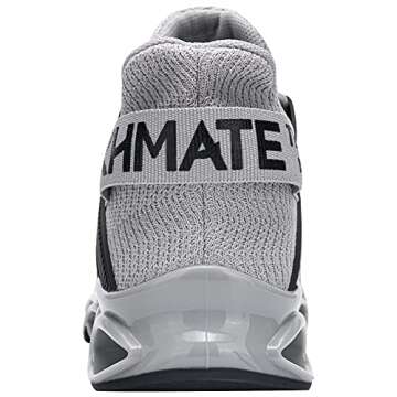 FENLERN Women's Running Shoes Comfortable Mesh Cute Sole Walking Tennis Shoe with Arch Support(8.5, Grey)