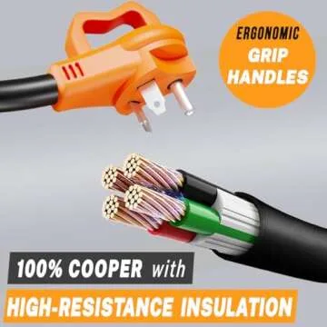 CARMTEK 30 Amp RV Surge Protector with Circuit Analyzer and Grip Handles