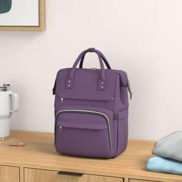 LOVEVOOK Laptop Backpack for Women,15.6 Inch Professional Womens Travel Backpack Purse Computer Lapt...