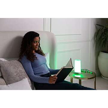 Hooga Green Light Lamp for Migraine Relief & Relaxation