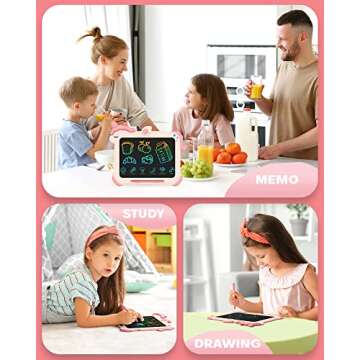 Bravokids LCD Writing Tablet for Kids - Unicorn Design