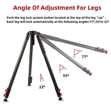 Professional IFOOTAGE Gazelle TC7 Carbon Tripod with Quick Release