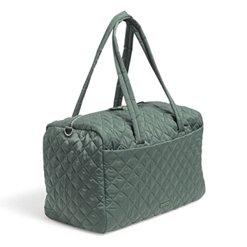 Vera Bradley Women's Performance Twill Large Travel Duffle Bag, Olive Leaf, One Size