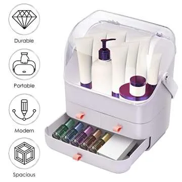 Chic Elavain Makeup Organizer for Stylish Spaces