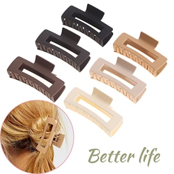 Alemaky 12 Pack Claw Clips for Thick and Thin Hair