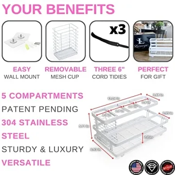 LUXOORYO Hair Tool Organizer - Premium Design & Functionality