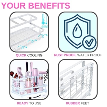 LUXOORYO Hair Tool Organizer - Premium Design & Functionality