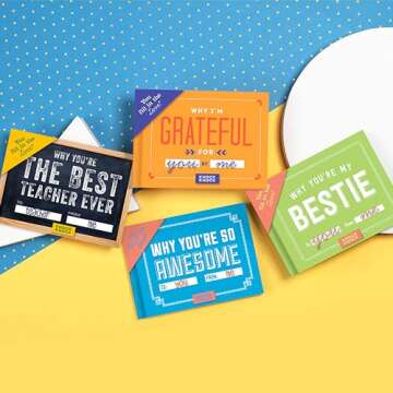 Knock Knock Why You're So Awesome Fill in the Love Fill-in-the-Blank Book Gift Journal, 4.5 x 3.25-inches