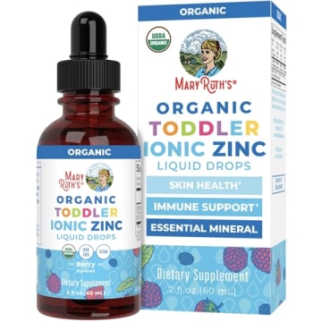 USDA Organic Toddler Liquid Zinc Drops by MaryRuth's | Zinc Sulfate | Immune Support Supplement| Ski...