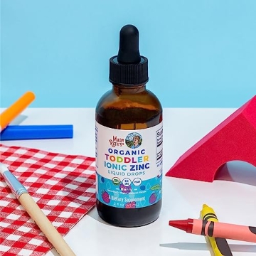 USDA Organic Toddler Liquid Zinc Drops by MaryRuth's | Zinc Sulfate | Immune Support Supplement| Skin Health | Vegan | Formulated for Ages 1-3 | Delicious Berry Flavor | 1 Month Supply | 2 Fl Oz