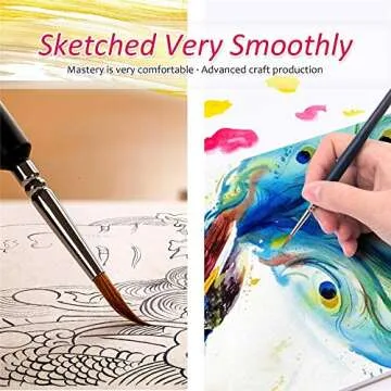 Holotap Miniature Detail Paint Brush Set - 10 Sizes