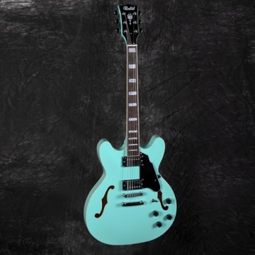 Redid Semi-Hollow Electric Guitar RD-100 in Green