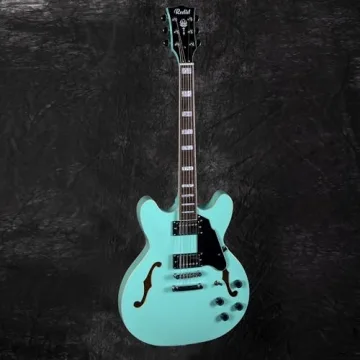 Redid Semi-Hollow Electric Guitar RD-100 in Green