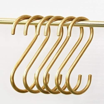 YANGQIHOME Brass S Shaped Hooks for Stylish Organization