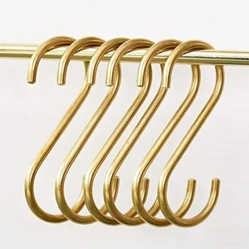 YANGQIHOME Brass S Shaped Hooks for Stylish Organization