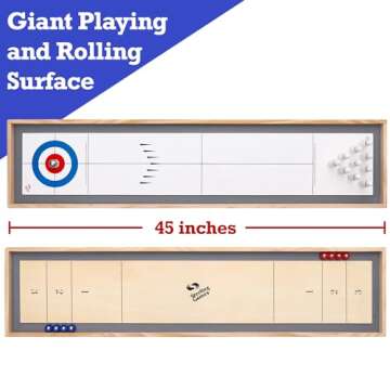 Top 3 in 1 Shuffleboard, Bowling, Curling Game Set