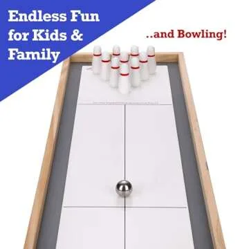 Top 3 in 1 Shuffleboard, Bowling, Curling Game Set