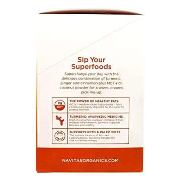 Organic Turmeric Latte Superfood Mix with MCT Oil