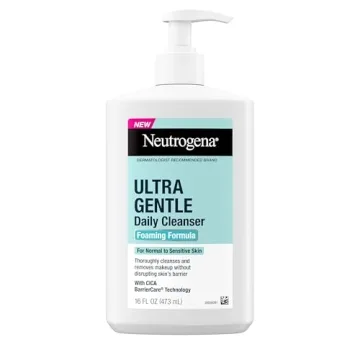 Neutrogena Fragrance Free Ultra Gentle Foaming Daily Cleanser for Sensitive Skin, 16 fl. oz.