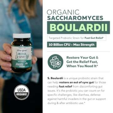 Organic Saccharomyces Boulardii - Premium Probiotic for Gut Health