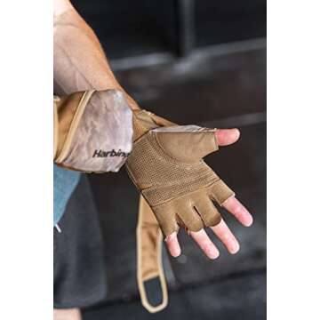 Harbinger Pro Wristwrap Gloves for Superior Grip and Support