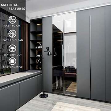 VEELIKE Grey Wallpaper Peel and Stick for Bedroom Kitchen Cabinets 15.7''x118'' Removable Thick Grey Contact Paper for Walls Furniture Countertops Waterproof Self Adhesive Viny Roll for Drawer Dresser