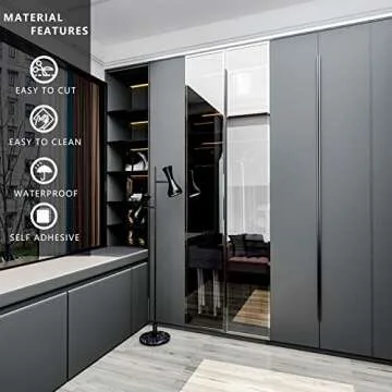 VEELIKE Grey Wallpaper Peel and Stick for Bedroom Kitchen Cabinets 15.7''x118'' Removable Thick Grey Contact Paper for Walls Furniture Countertops Waterproof Self Adhesive Viny Roll for Drawer Dresser