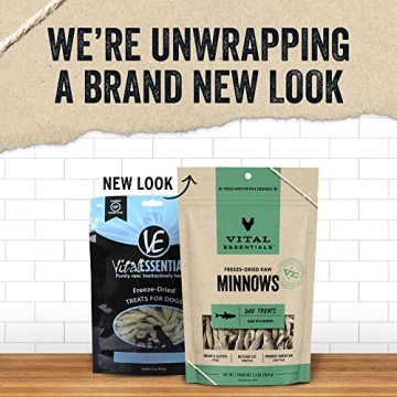 Vital Essentials Freeze-Dried Raw Minnows Dog Treats 2.5 oz