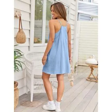 Stylish AUTOMET Summer Sleeveless Romper with Pockets