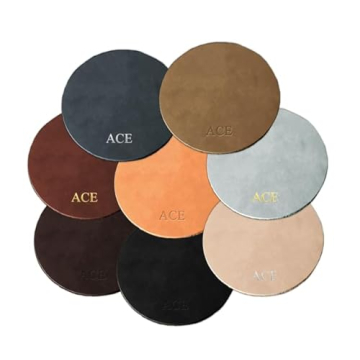 Custom Round Leather Mouse pad. Perfect Gift For Weddings, Anniversaries, Birthdays, And Special Occ...