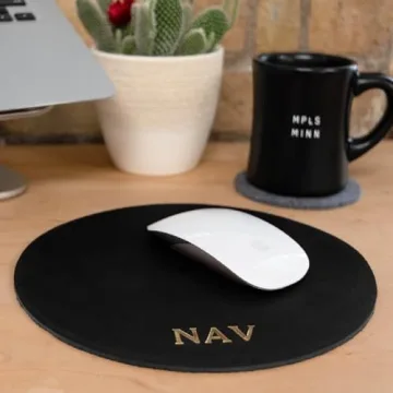 Personalized Leather Mouse Pad Ideal for Special Occasions