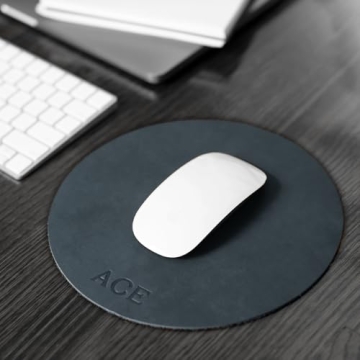 Personalized Leather Mouse Pad Ideal for Special Occasions