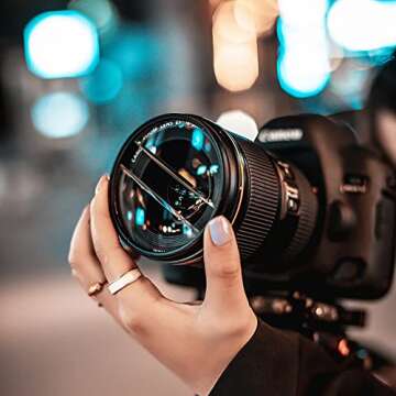 Photography Special Effects Filters Foreground Blur Double Half Moon Glass Prism SLR Accessories by ...