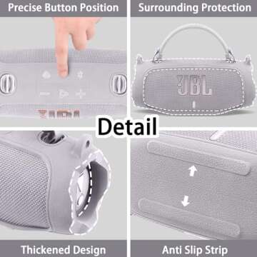 Aenllosi JBL Charge 6 Silicone Case with Strap