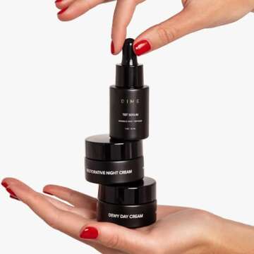 Dime Beauty Holiday Hydration Set - Includes Dewy Day Cream 15ml, Restorative Night Cream 15ml, TBT Serum 10ml ($55 Value)