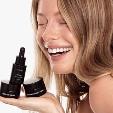 Dime Beauty Holiday Hydration Set - Includes Dewy Day Cream 15ml, Restorative Night Cream 15ml, TBT Serum 10ml ($55 Value)