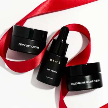 Dime Beauty Holiday Hydration Set - Includes Dewy Day Cream 15ml, Restorative Night Cream 15ml, TBT Serum 10ml ($55 Value)