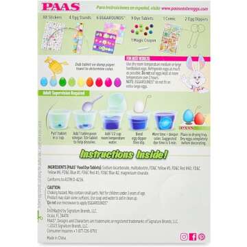 PAAS Deluxe Easter Egg Decorating Kit - America's Favorite Easter Tradition