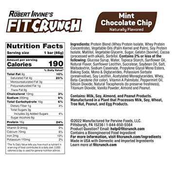 FITCRUNCH Snack Size Protein Bars, 6-Layer Baked Bar, 3g of Sugar, Gluten Free & Soft Cake Core (9 B...
