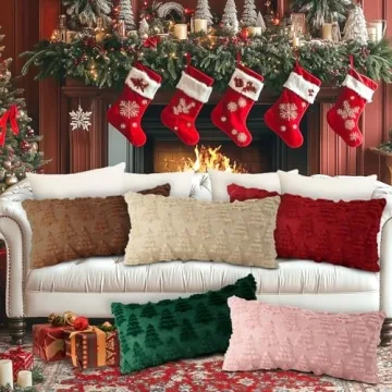 Lanpn Christmas 12x24 Throw Pillow Covers Set of 2