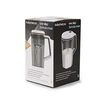 Baby Brezza Electric One Step Formula Mixer Pitcher - Motorized Mixing System for Infant Formula Powder - Large Capacity, Mix 28oz of Formula at Once - Portable for Travel