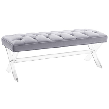 TOV Furniture Claira Velvet Entryway Bench – Stylish and Modern
